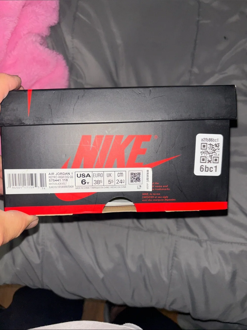 Nike Air Jordan 1 Mid - White Black Yellow Neon